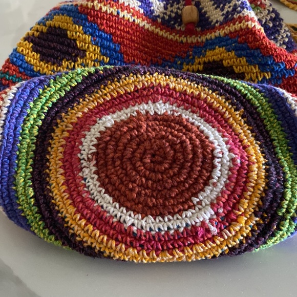 Boho style with vibrant colors and unique pattern purse - Picture 4 of 5